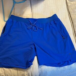 Blue Lululemon Training Shorts